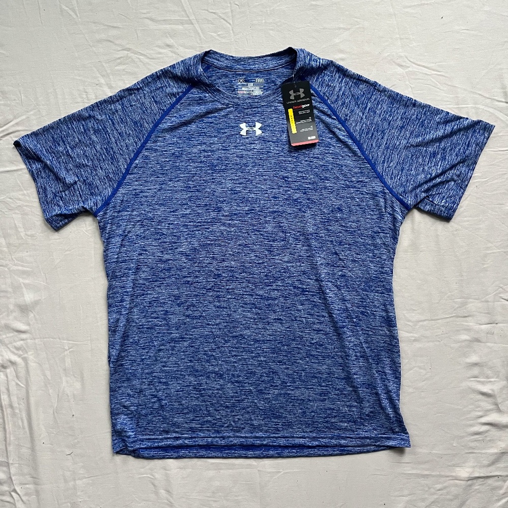 Under Armour Men's Twisted Tech Locker T-Shirt | Blue | Large | 1268474 NWT